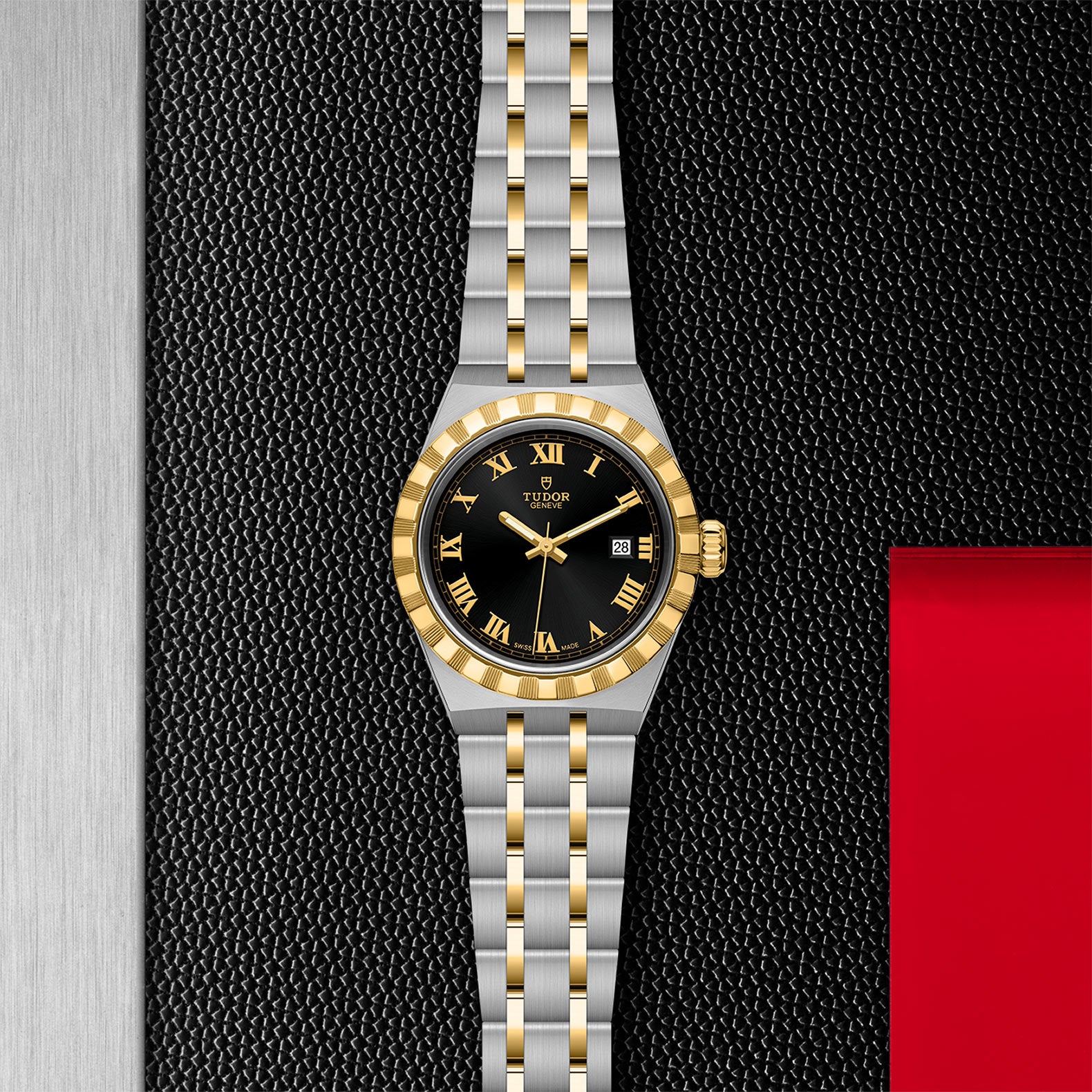 TUDOR Royal with 28mm Steel Case and Yellow Gold Bezel
