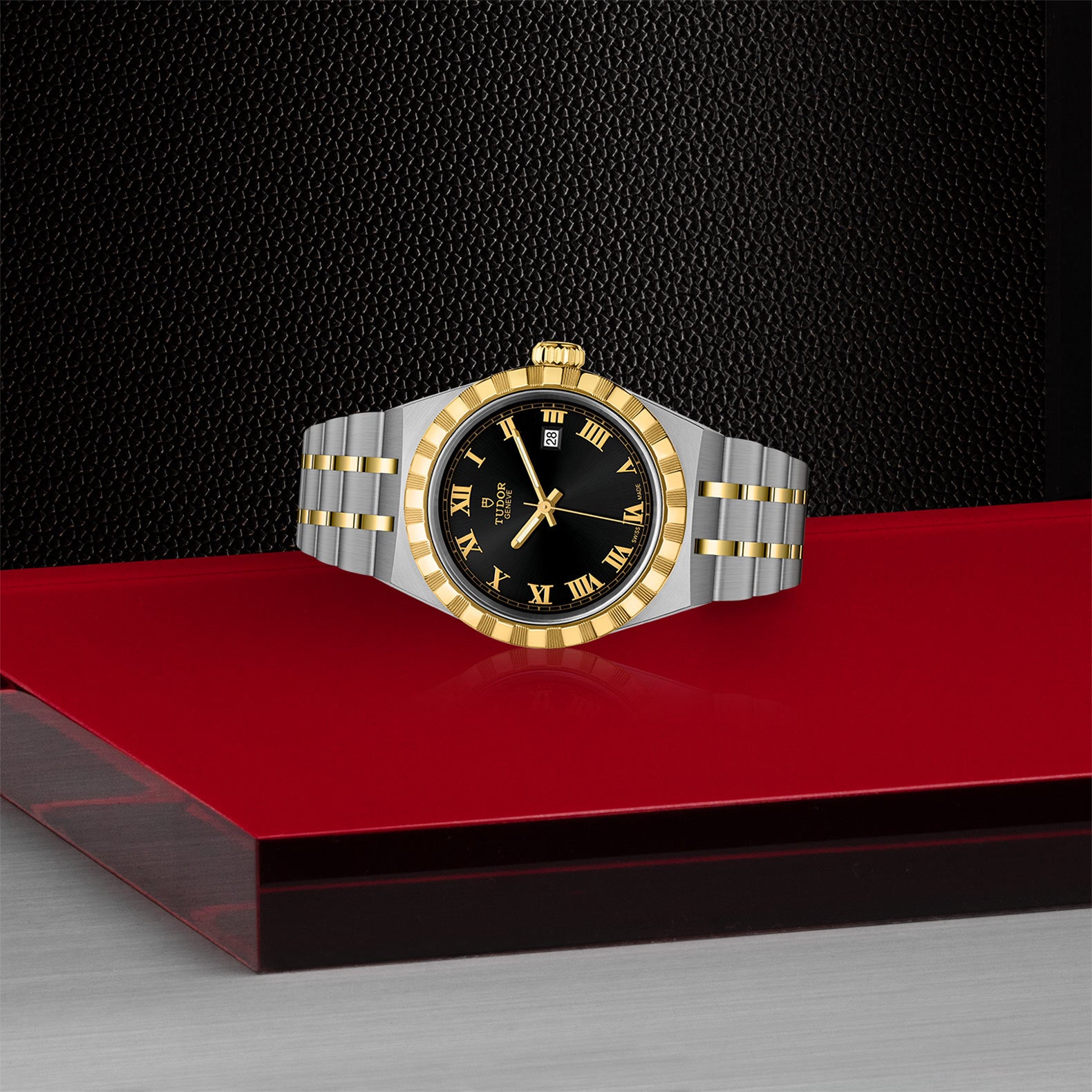 TUDOR Royal with 28mm Steel Case and Yellow Gold Bezel