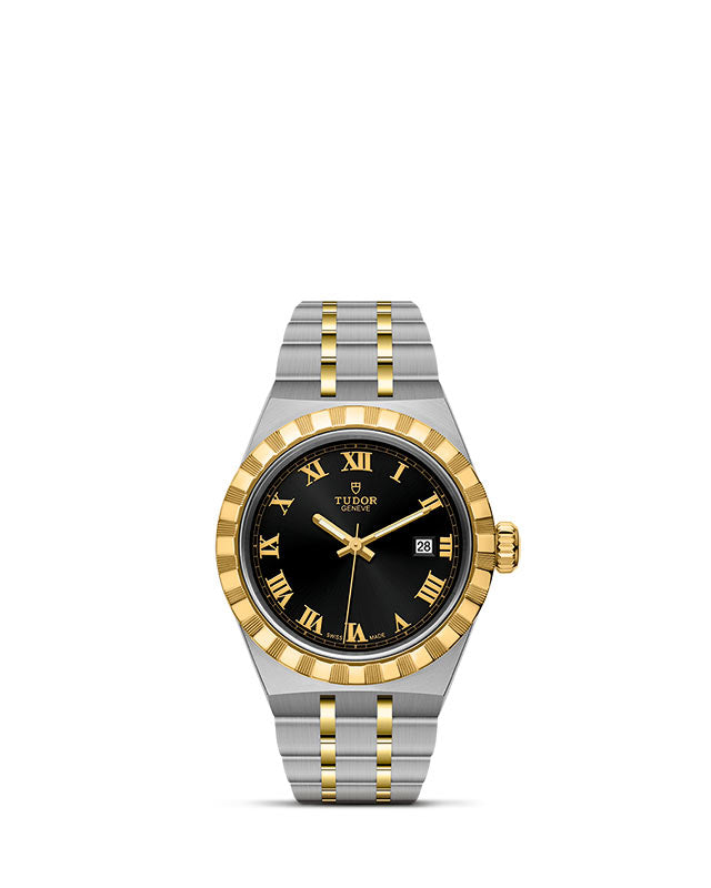 TUDOR Royal with 28mm Steel Case and Yellow Gold Bezel