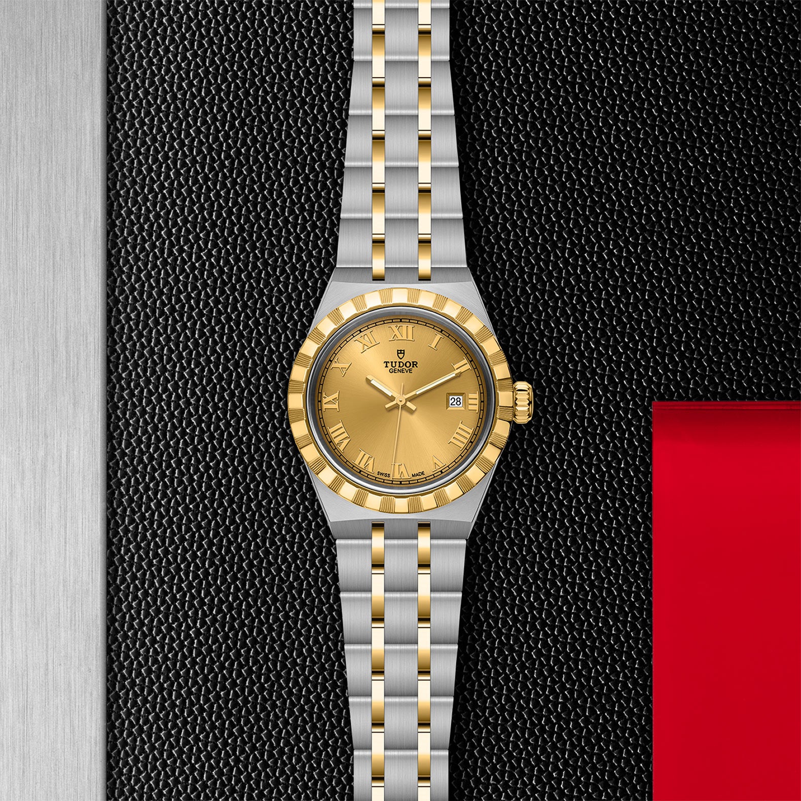 TUDOR Royal with 28mm Steel Case and Yellow Gold Bezel