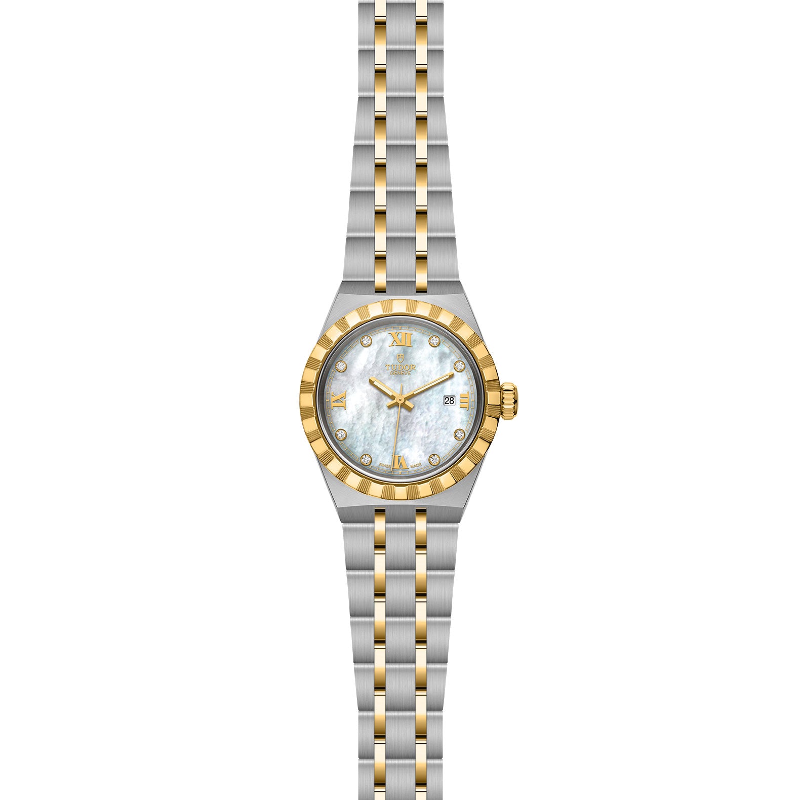 TUDOR Royal with 28mm Steel Case and Diamond-set Dial