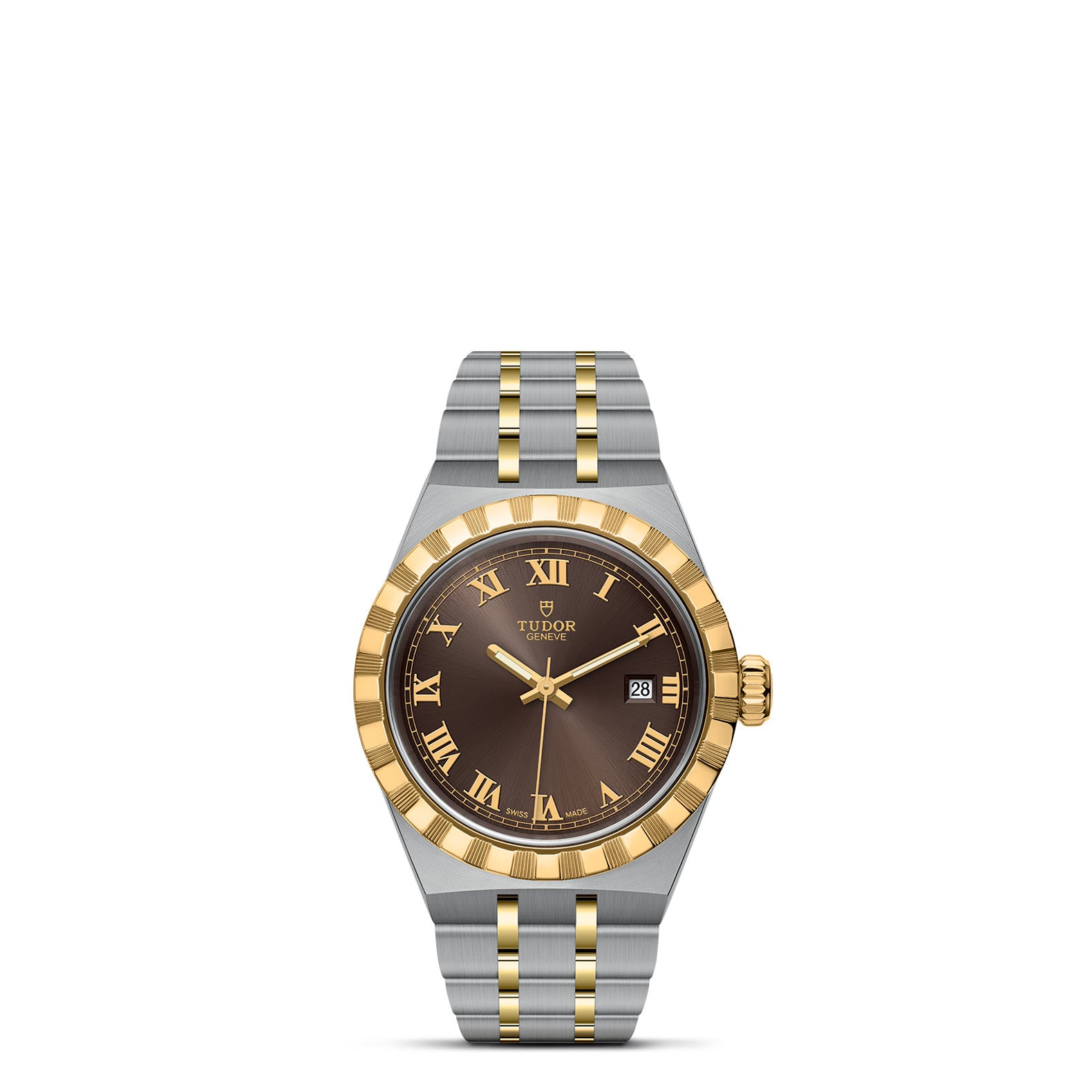 TUDOR Royal with 28mm Steel Case and Yellow Gold Bezel