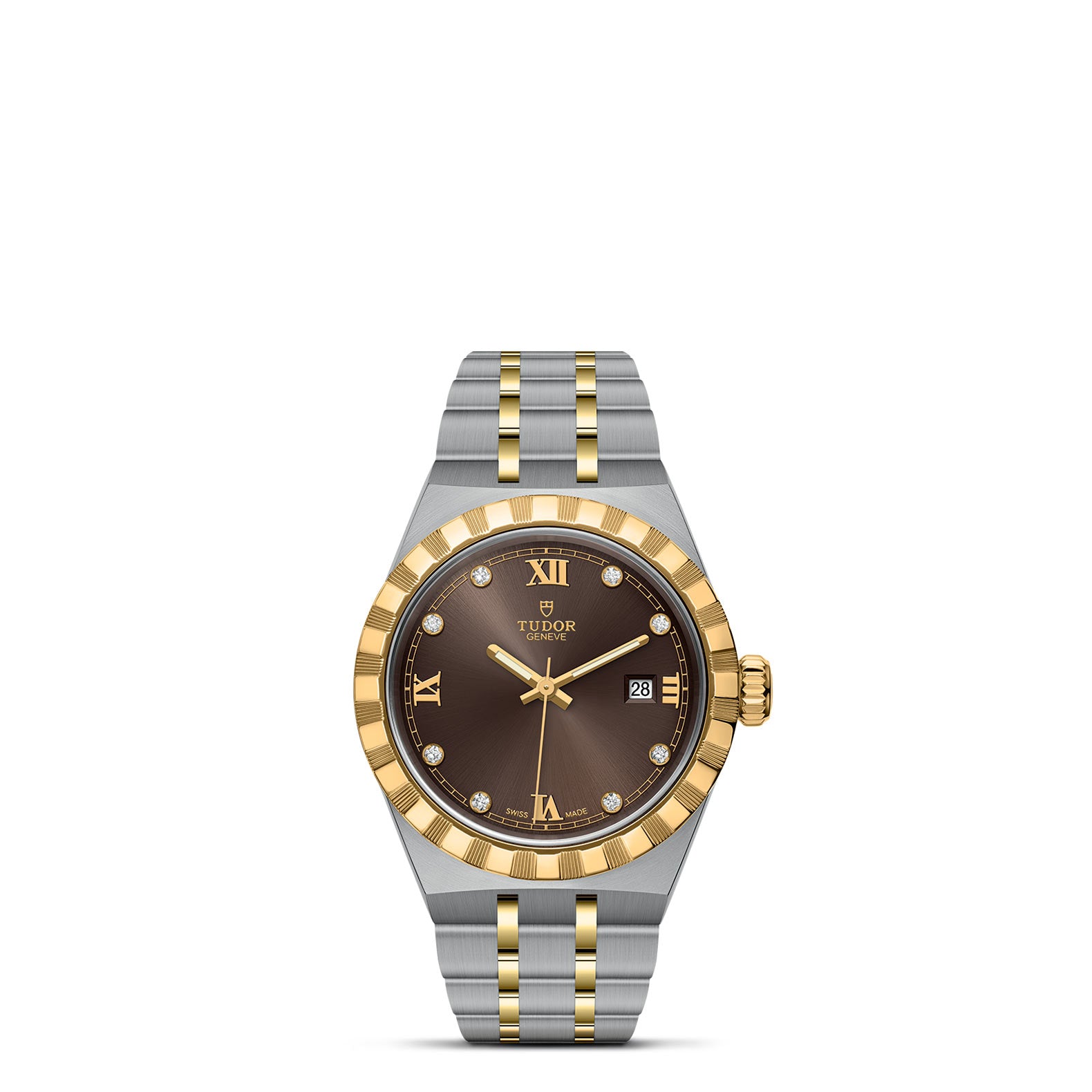 TUDOR Royal with 28mm Steel Case and Diamond-set Dial