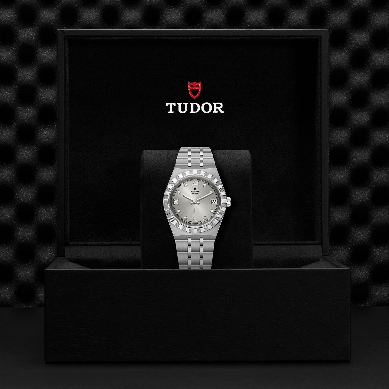 TUDOR Royal with 34mm Steel Case and Diamond-set Dial