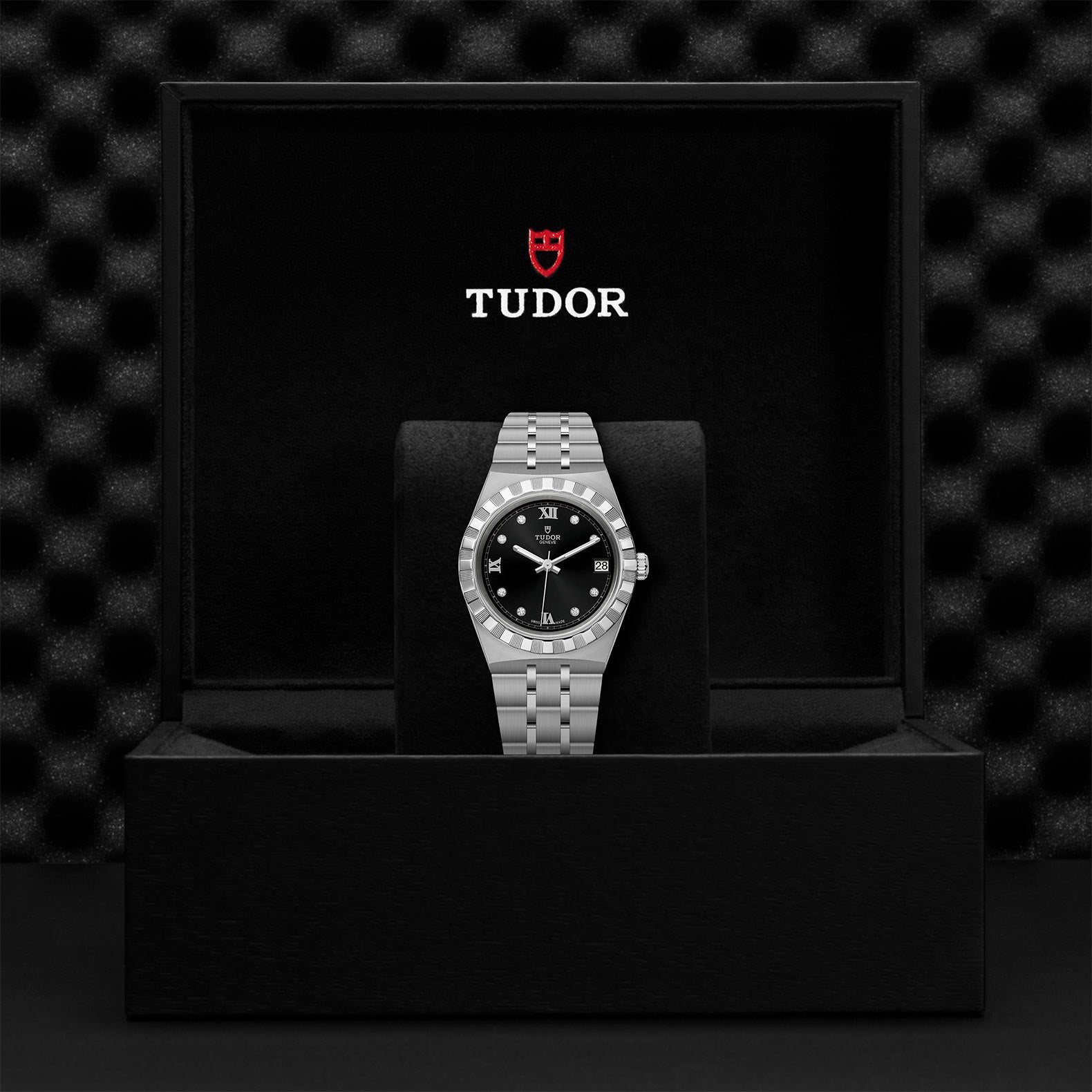 TUDOR Royal with 34mm Steel Case and Diamond-set Dial