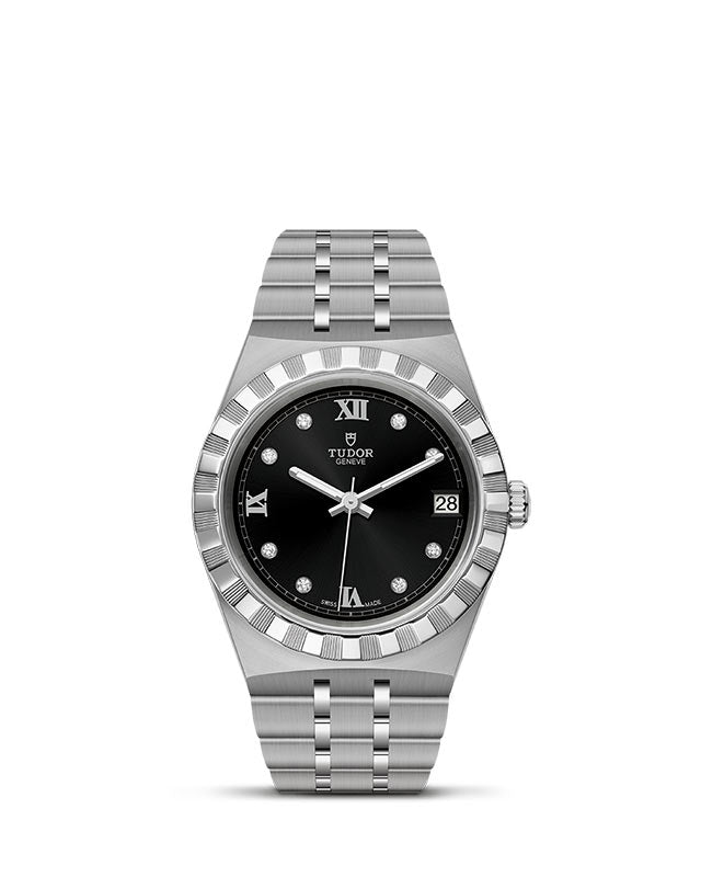 TUDOR Royal with 34mm Steel Case and Diamond-set Dial