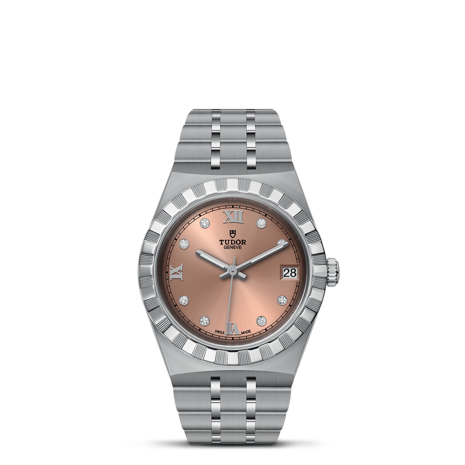 TUDOR Royal with 34mm Steel Case and Diamond-set Dial