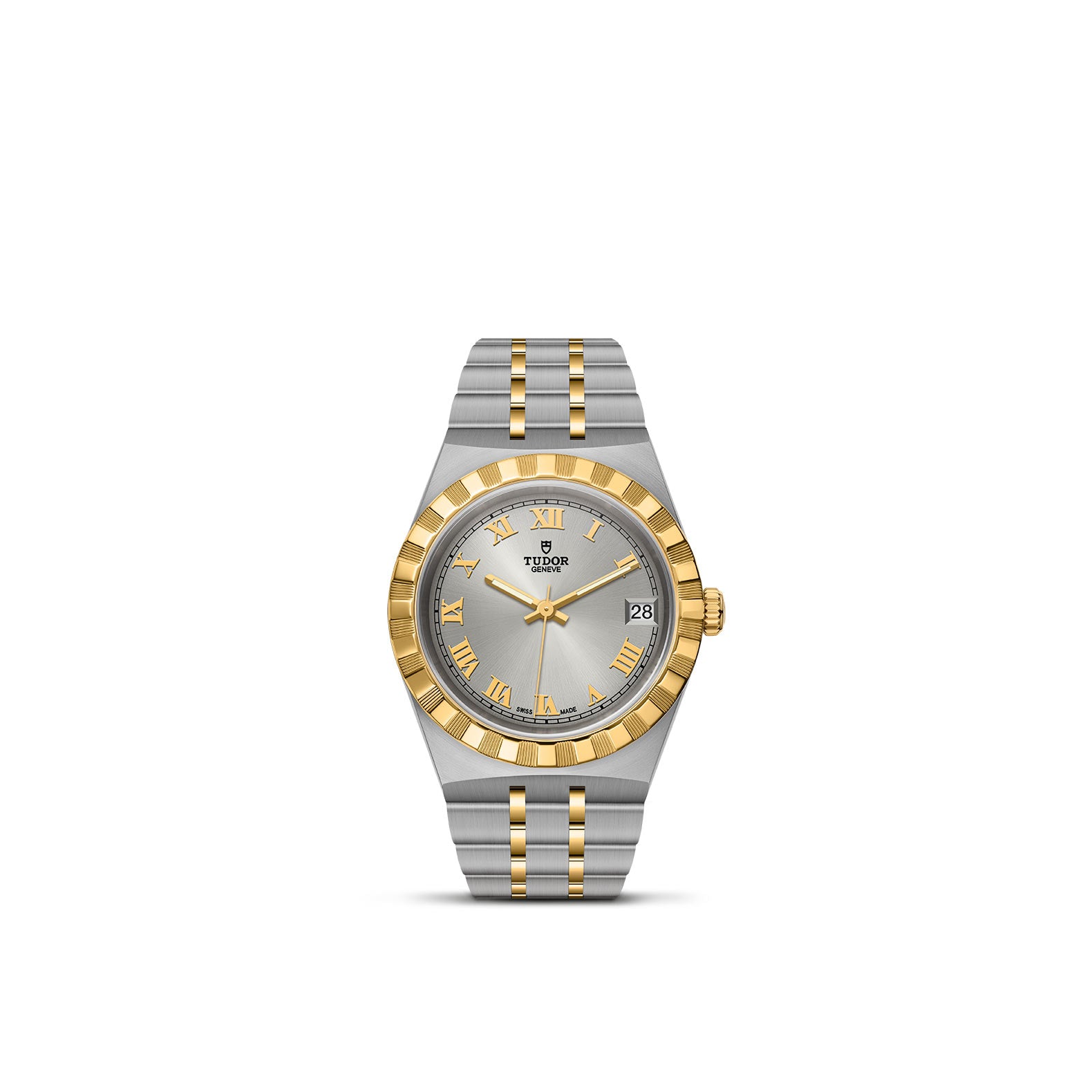 TUDOR Royal with 34mm Steel Case and Yellow Gold Bezel