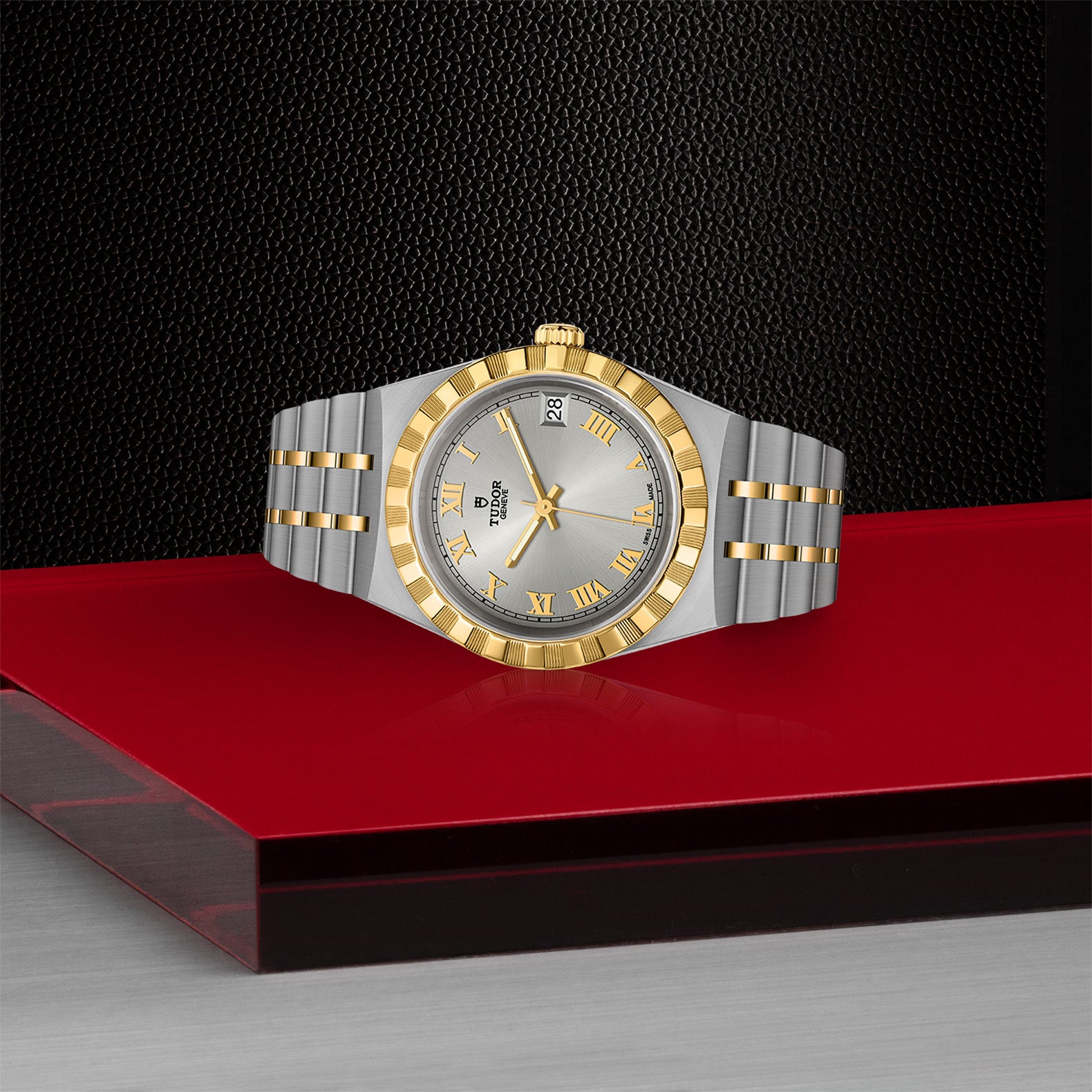 TUDOR Royal with 34mm Steel Case and Yellow Gold Bezel