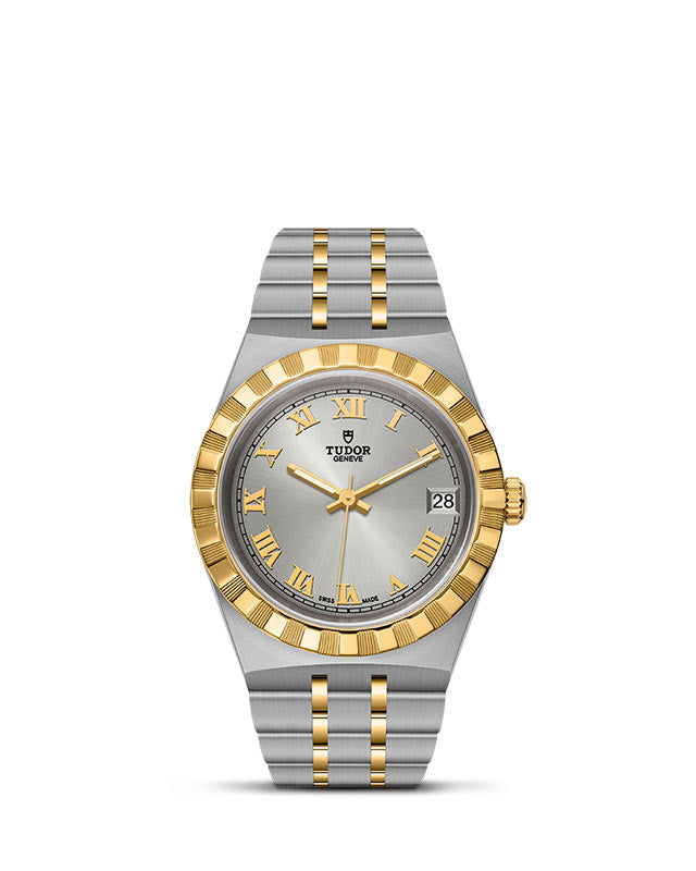 TUDOR Royal with 34mm Steel Case and Yellow Gold Bezel
