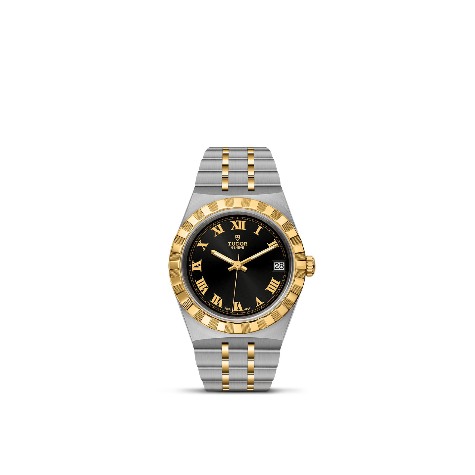 TUDOR Royal with 34mm Steel Case and Yellow Gold Bezel