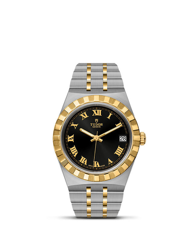 TUDOR Royal with 34mm Steel Case and Yellow Gold Bezel