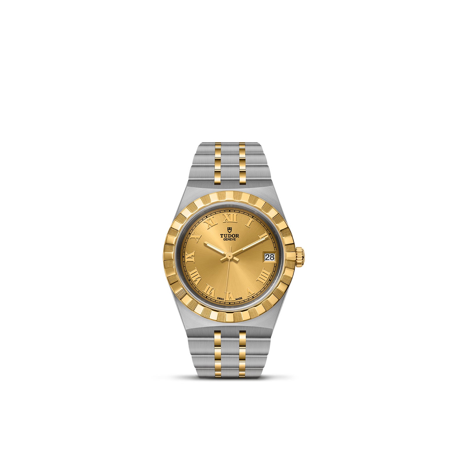 TUDOR Royal with 34mm Steel Case and Yellow Gold Bezel