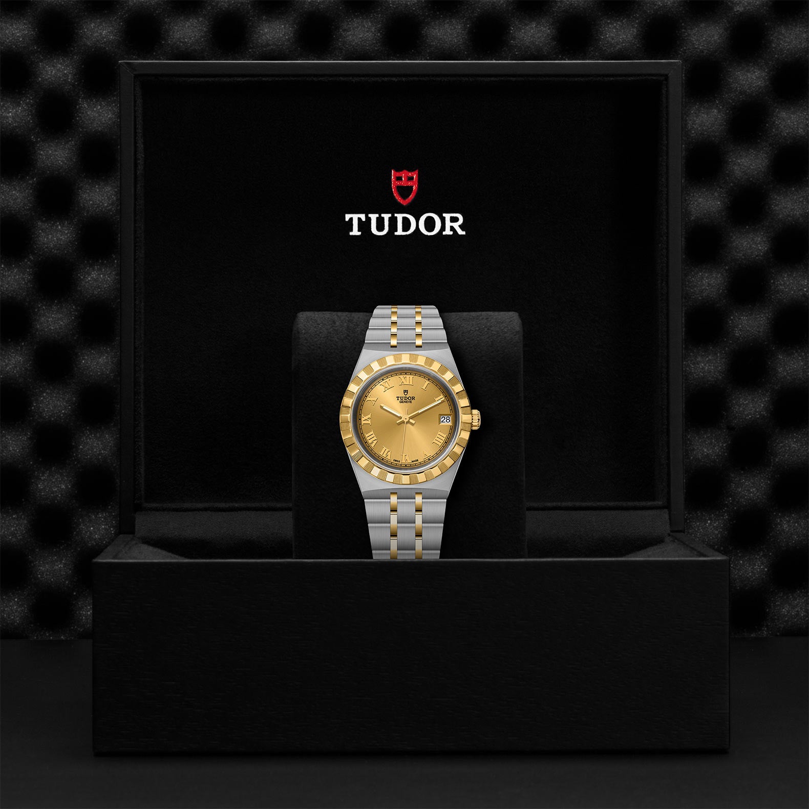 TUDOR Royal with 34mm Steel Case and Yellow Gold Bezel