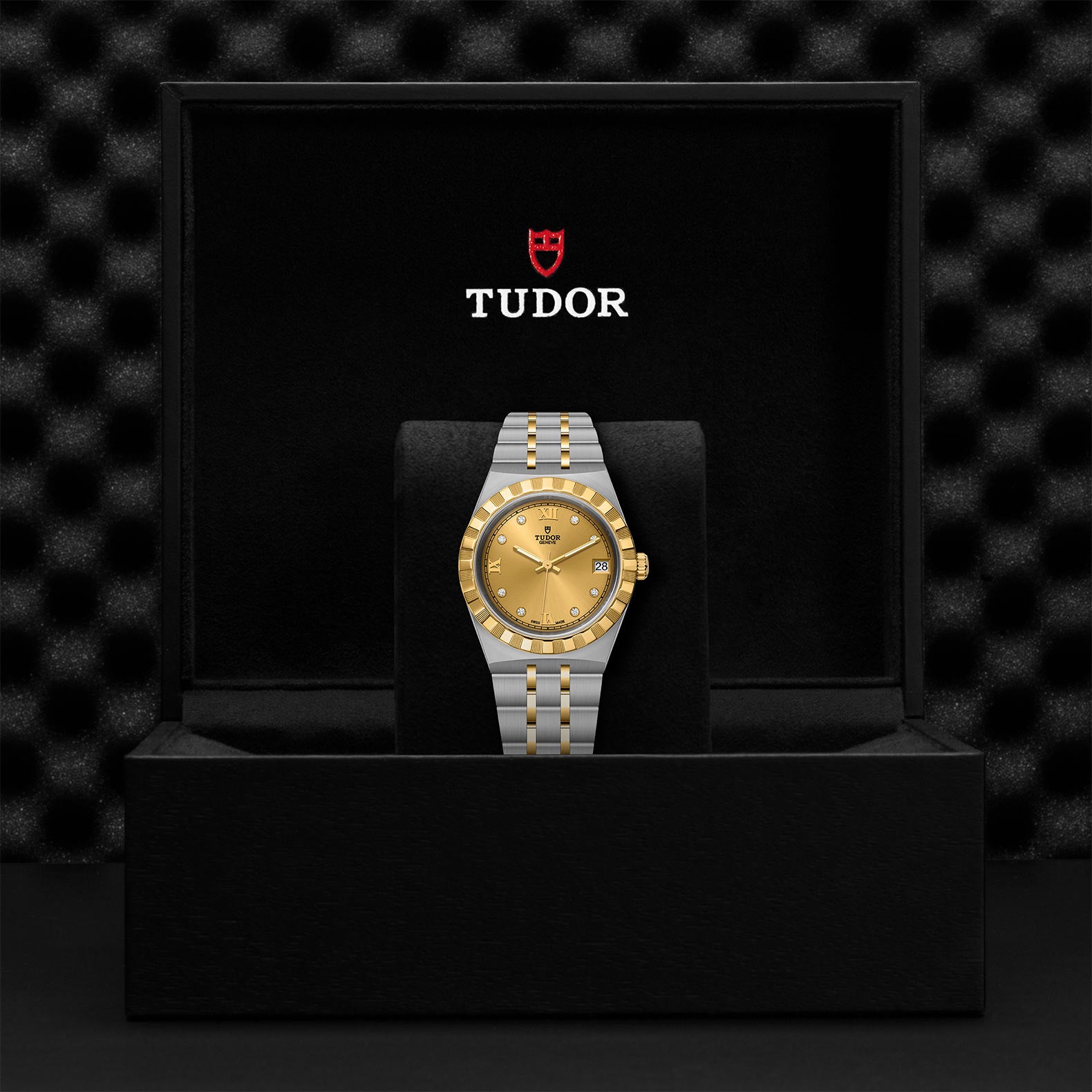 TUDOR Royal with 34mm Steel Case and Diamond-set Dial