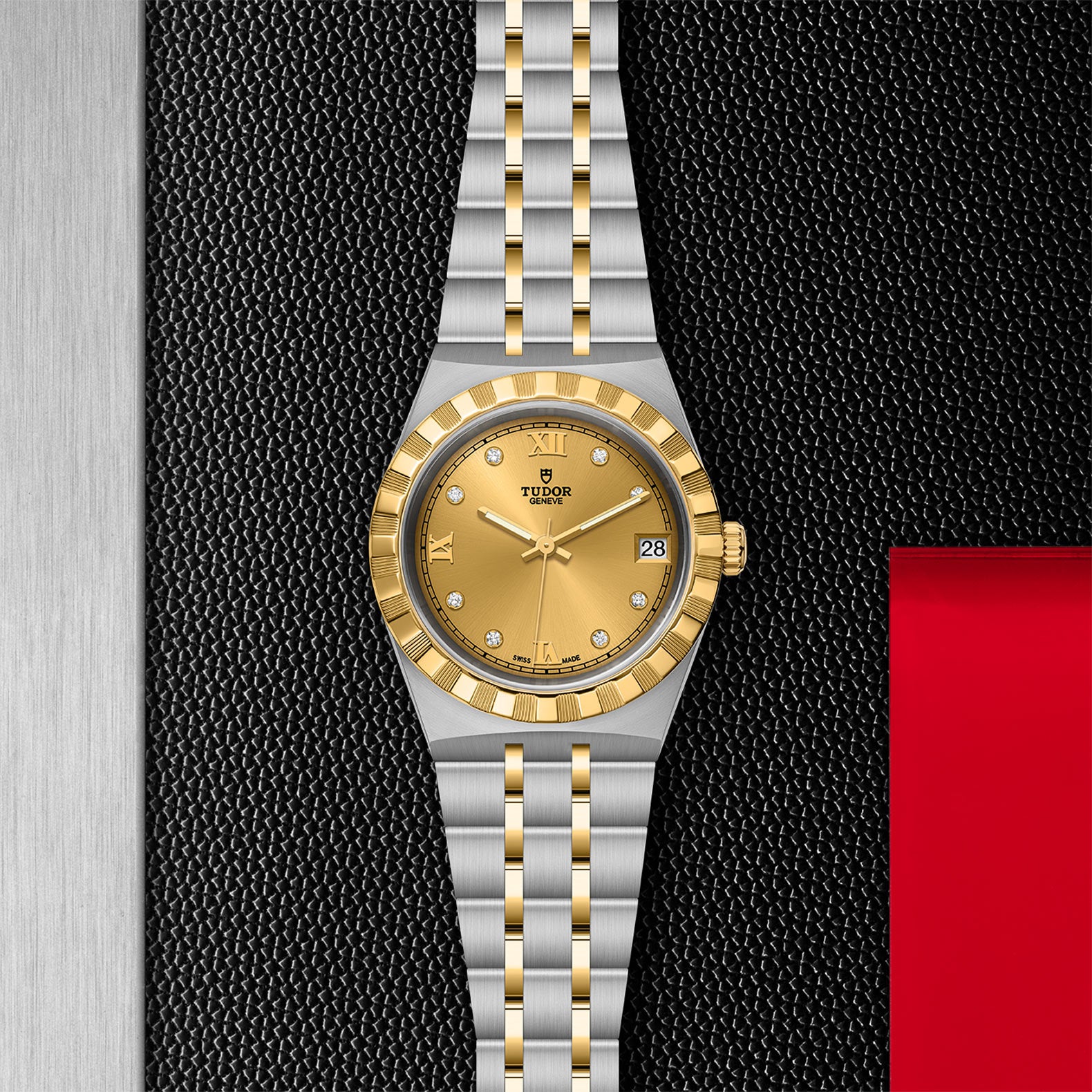 TUDOR Royal with 34mm Steel Case and Diamond-set Dial