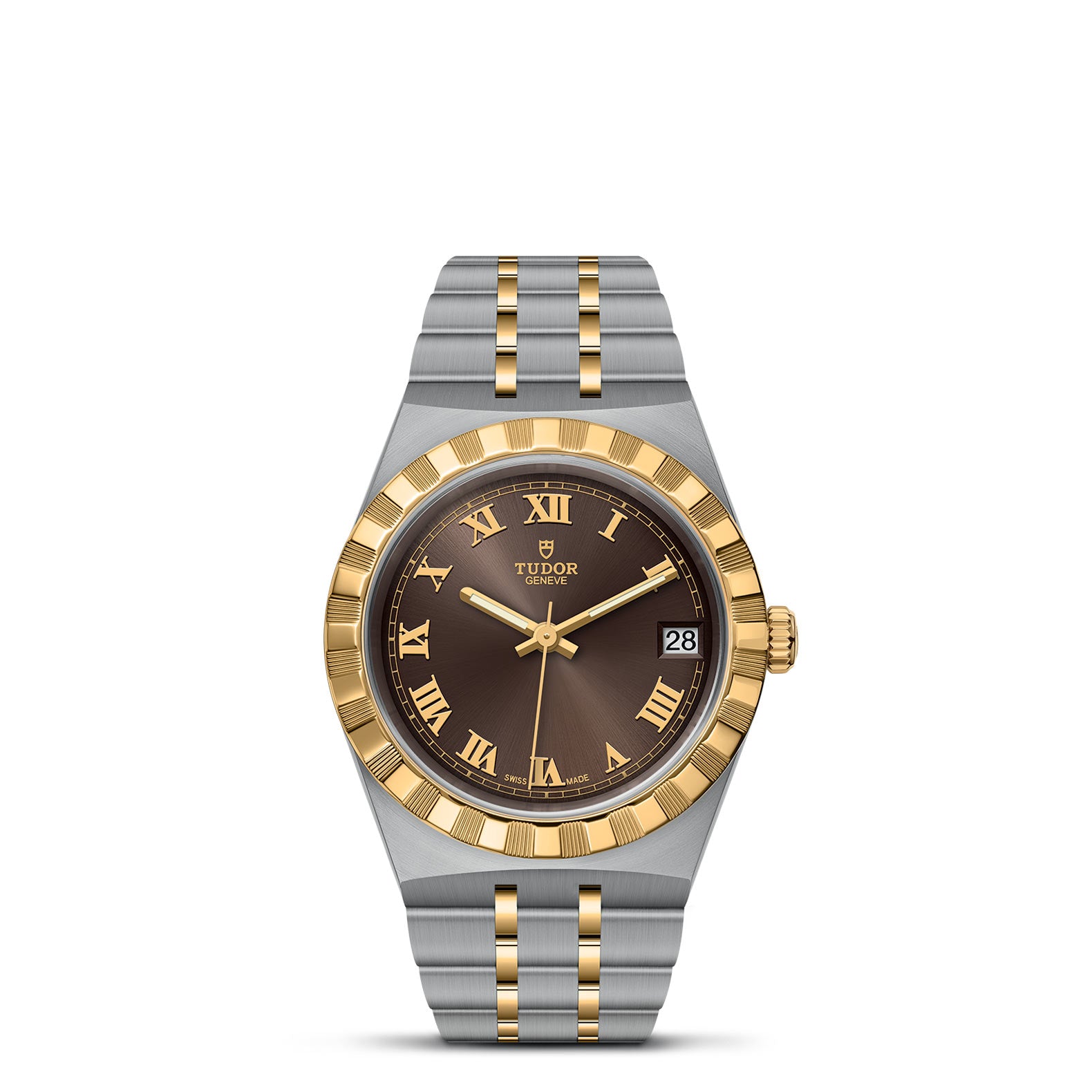 TUDOR Royal with 34mm Steel Case and Yellow Gold Bezel