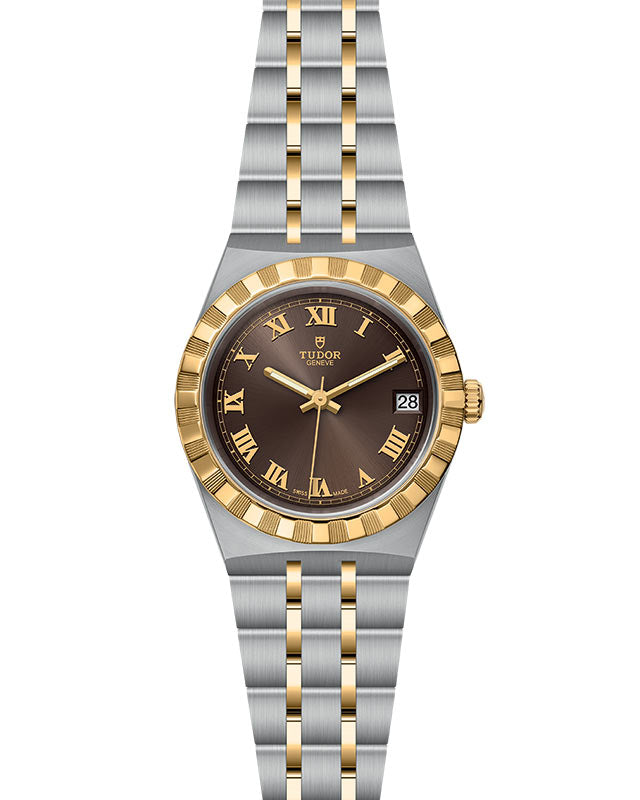 TUDOR Royal with 34mm Steel Case and Yellow Gold Bezel