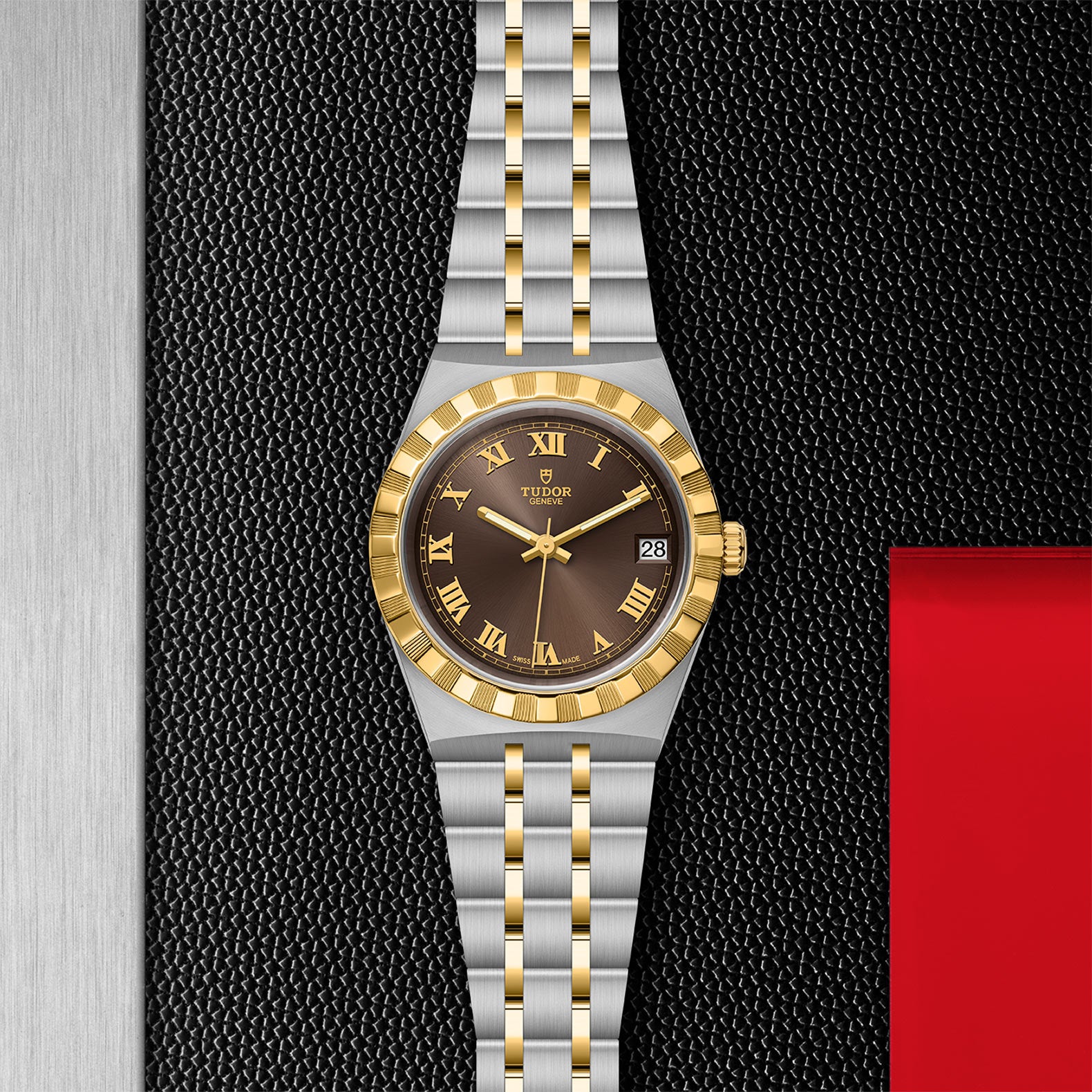 TUDOR Royal with 34mm Steel Case and Yellow Gold Bezel