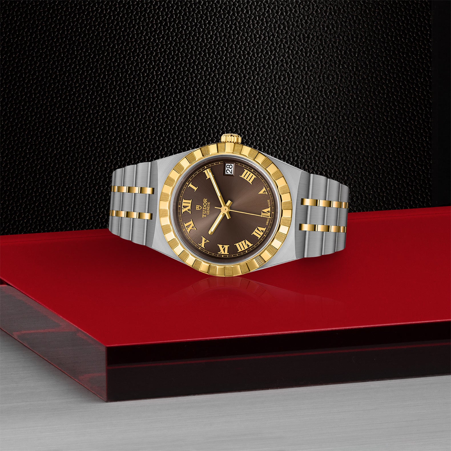TUDOR Royal with 34mm Steel Case and Yellow Gold Bezel