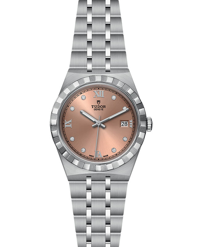 TUDOR Royal with 38mm Steel Case and Diamond-set Dial