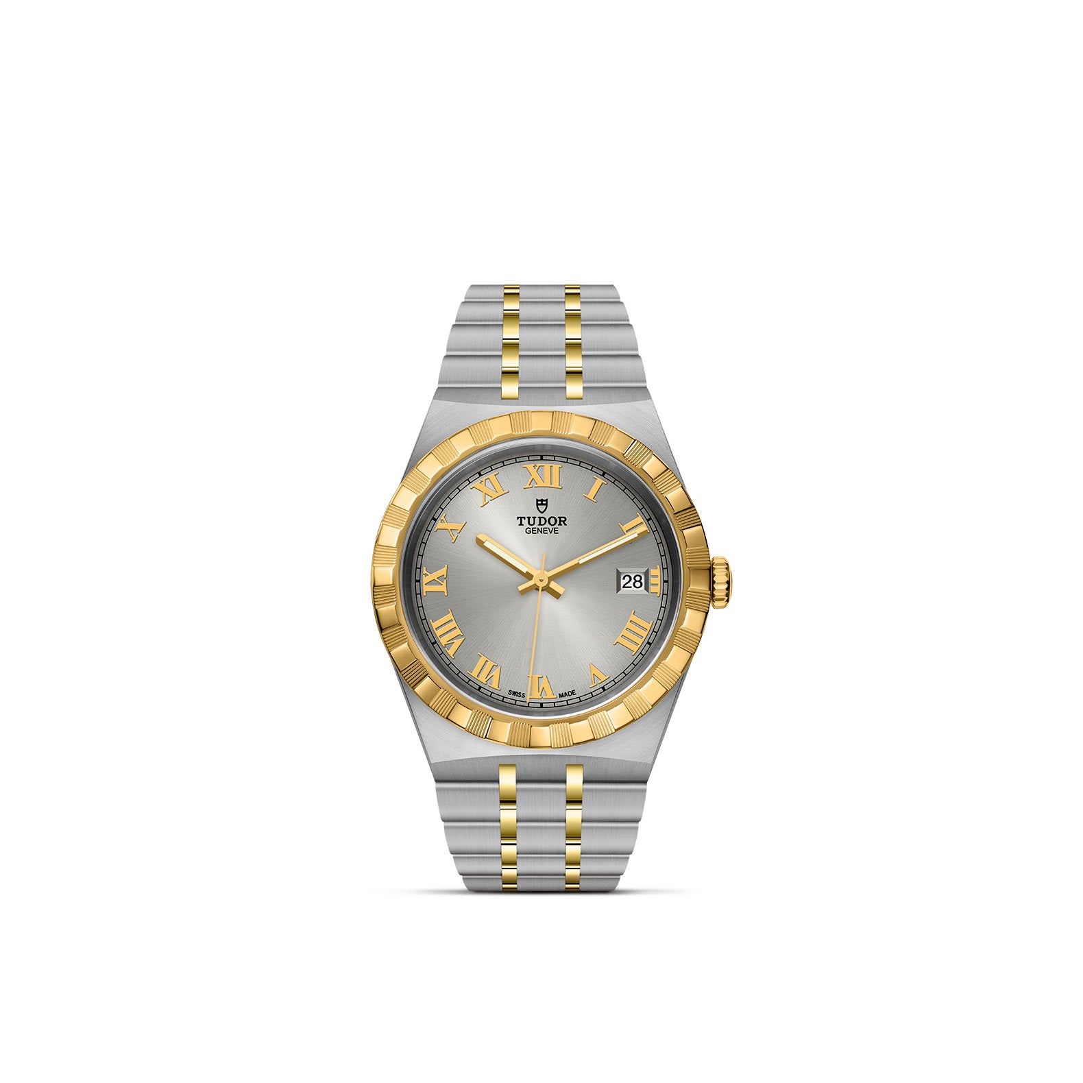 TUDOR Royal with 38mm Steel Case and Yellow Gold Bezel