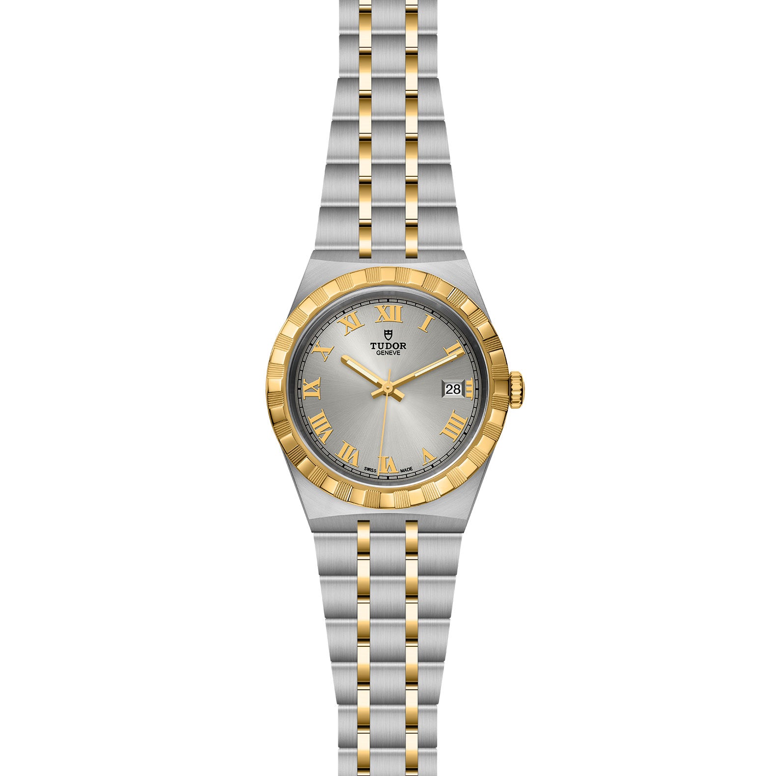 TUDOR Royal with 38mm Steel Case and Yellow Gold Bezel