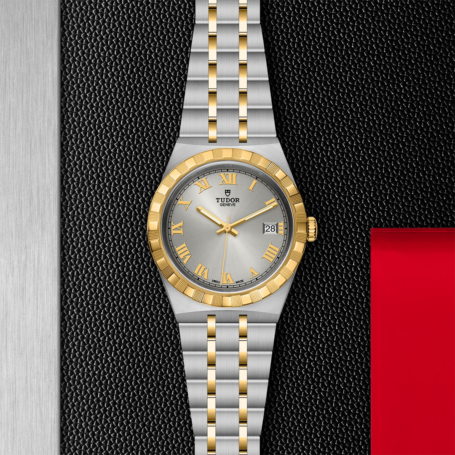 TUDOR Royal with 38mm Steel Case and Yellow Gold Bezel