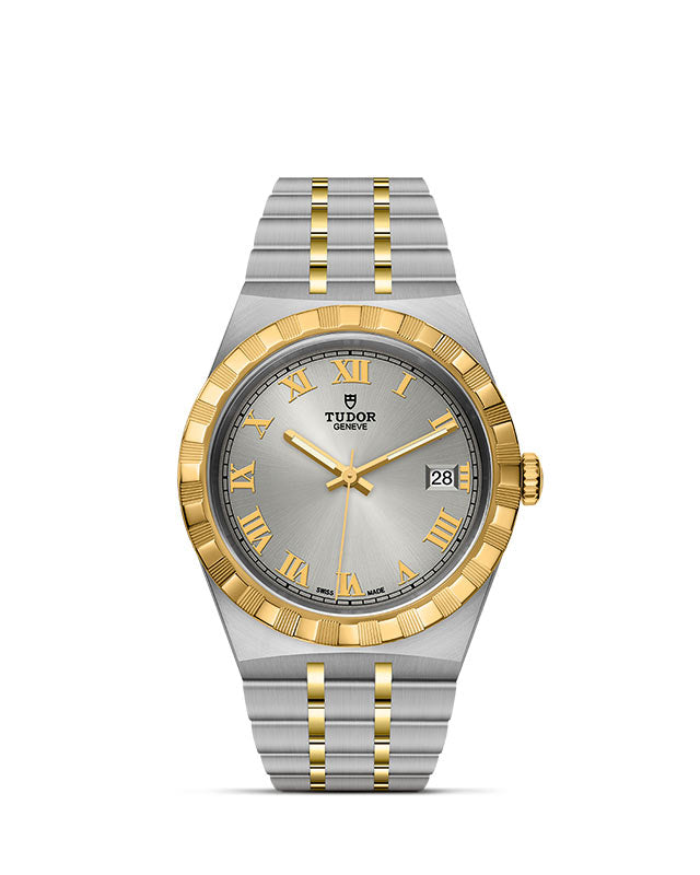 TUDOR Royal with 38mm Steel Case and Yellow Gold Bezel