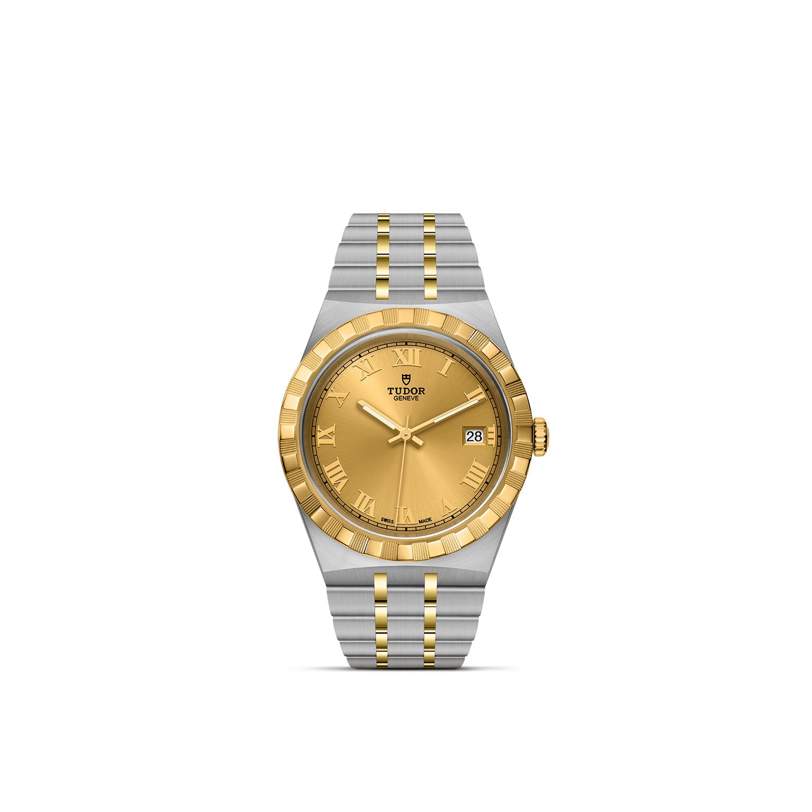 TUDOR Royal with 38mm Steel Case and Yellow Gold Bezel