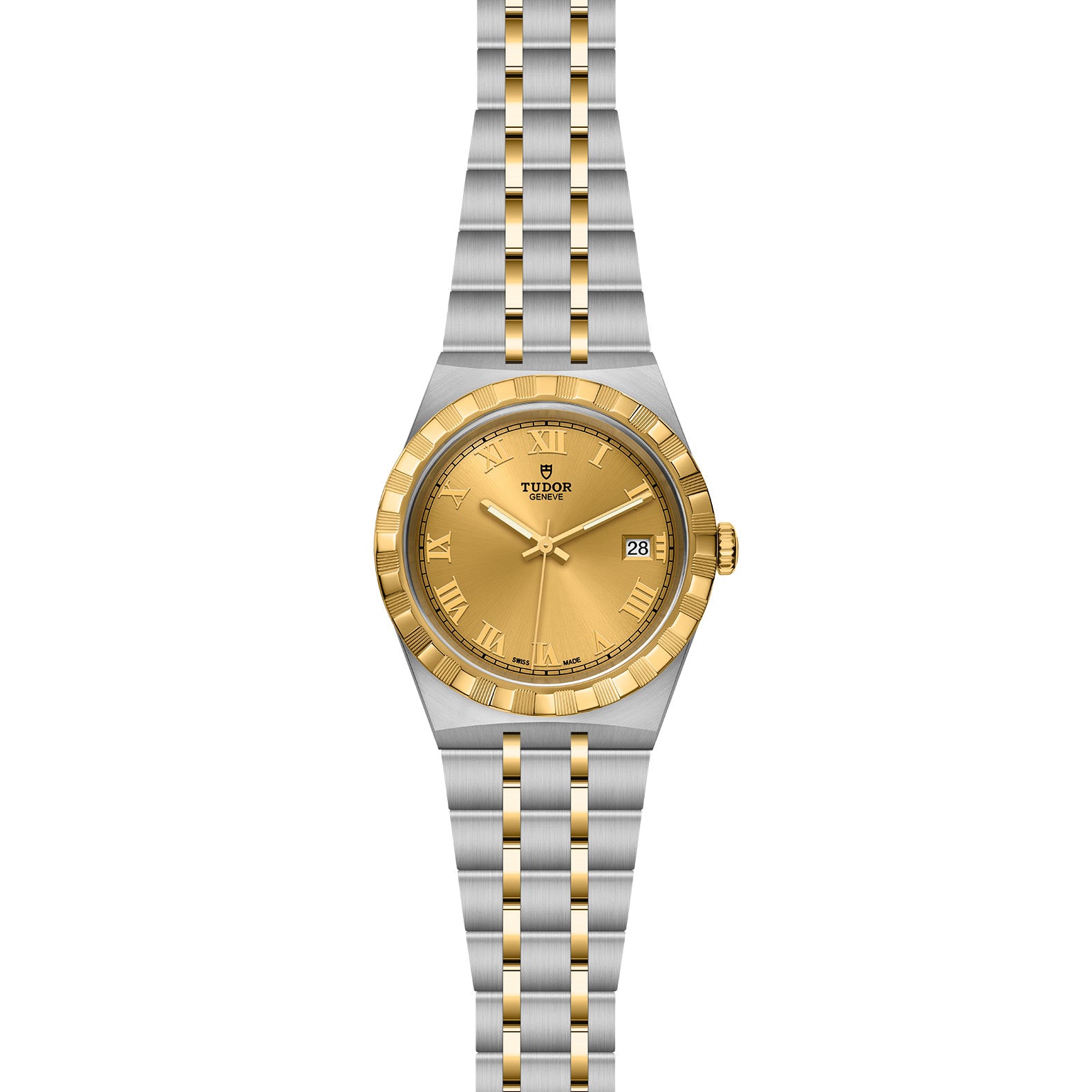 TUDOR Royal with 38mm Steel Case and Yellow Gold Bezel