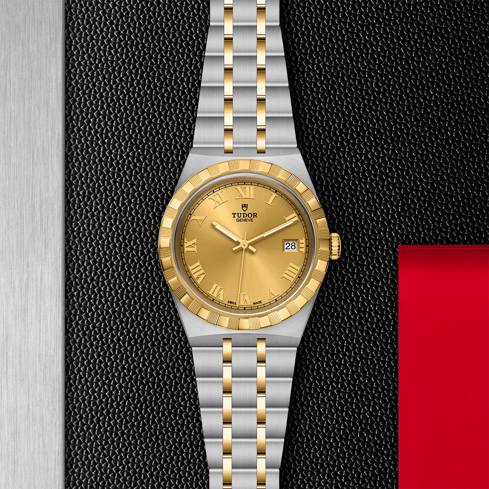 TUDOR Royal with 38mm Steel Case and Yellow Gold Bezel