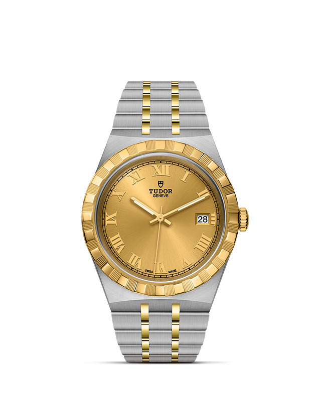 TUDOR Royal with 38mm Steel Case and Yellow Gold Bezel
