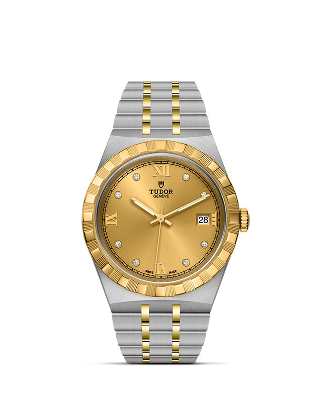TUDOR Royal with 38mm Steel Case and Diamond-set Dial