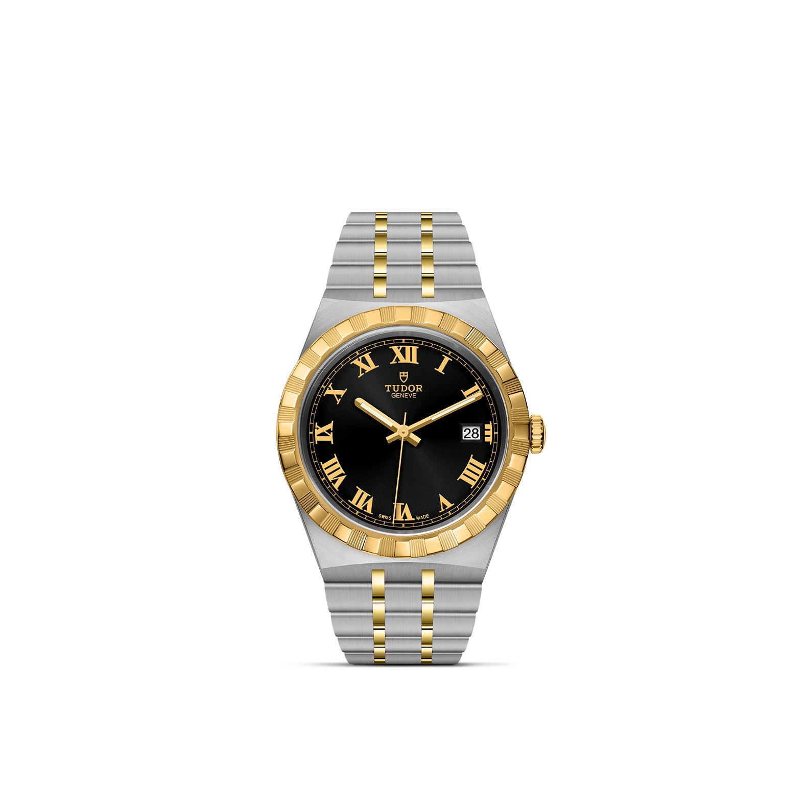 TUDOR Royal with 38mm Steel Case and Yellow Gold Bezel