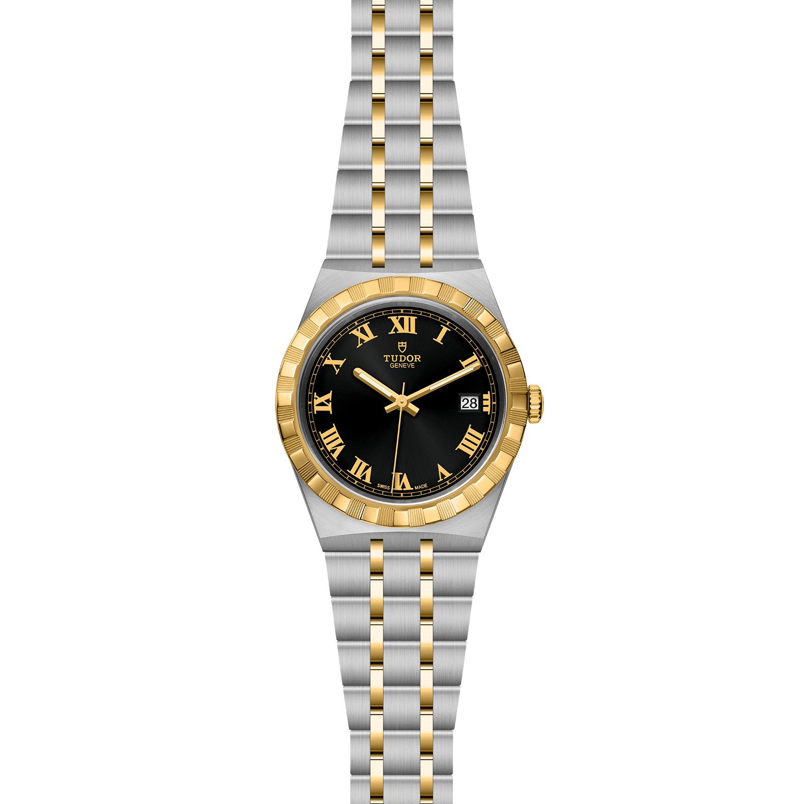 TUDOR Royal with 38mm Steel Case and Yellow Gold Bezel