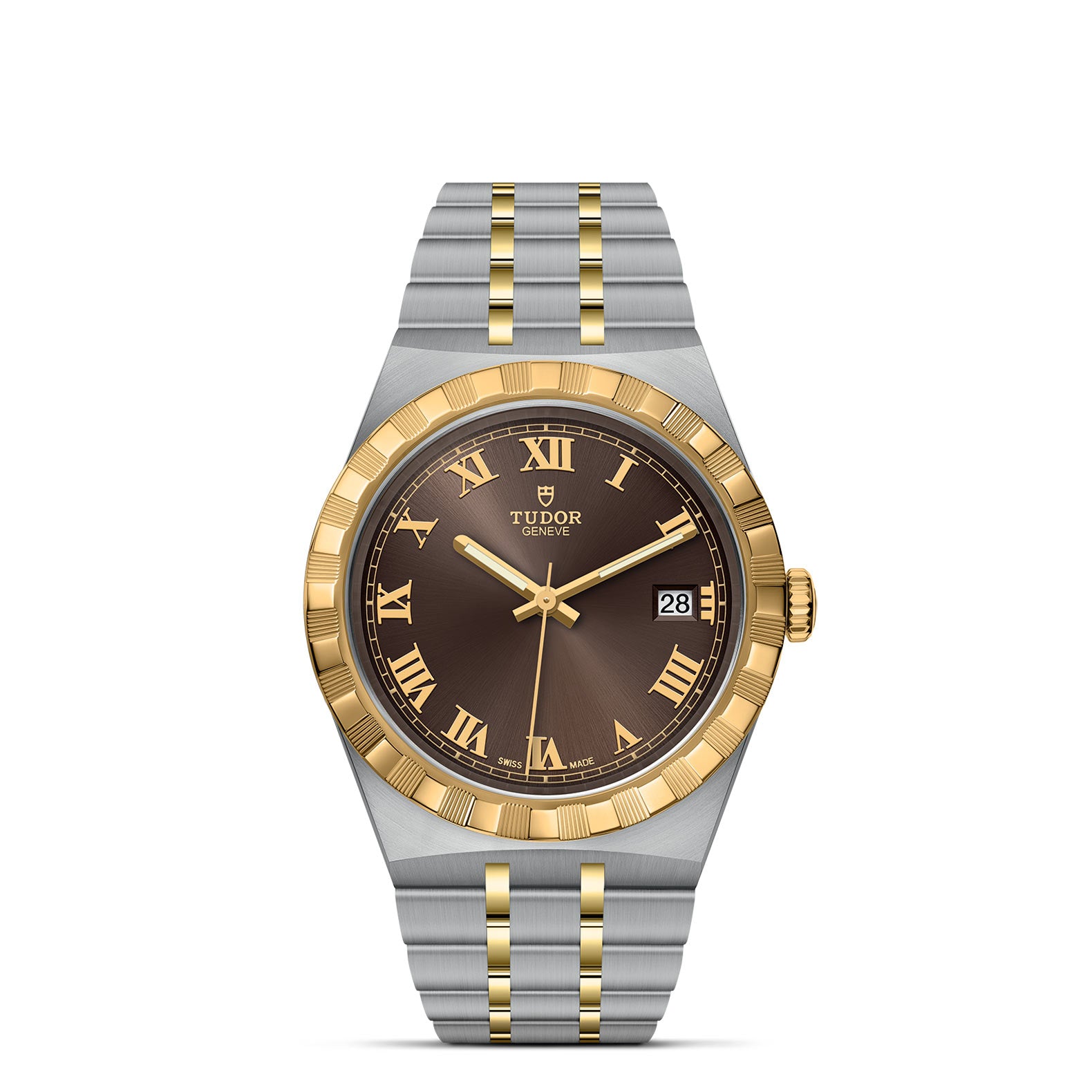 TUDOR Royal with 38mm Steel Case and Yellow Gold Bezel