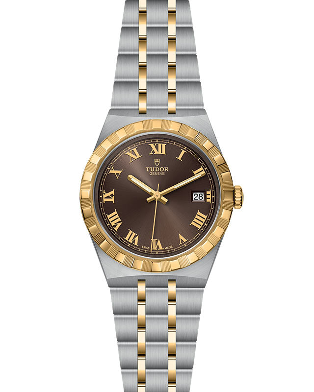TUDOR Royal with 38mm Steel Case and Yellow Gold Bezel