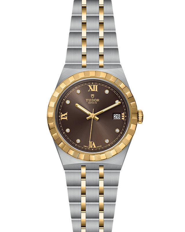 TUDOR Royal with 38mm Steel Case and Diamond-set Dial