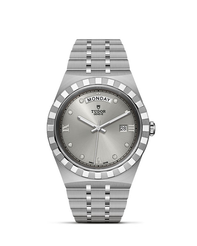 TUDOR Royal with 41mm Steel Case and Diamond-set Dial