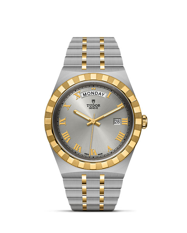 TUDOR Royal with 41mm Steel Case and Yellow Gold Bezel