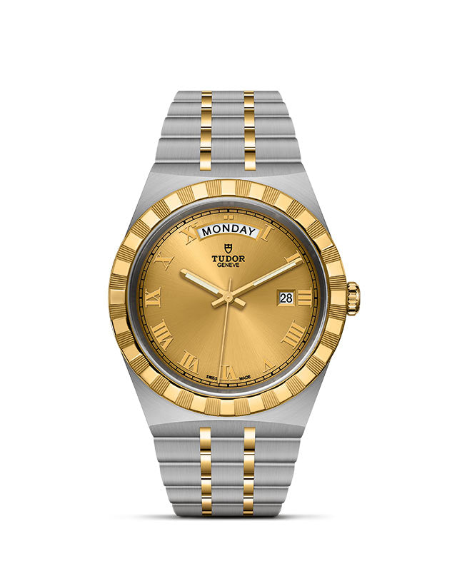 TUDOR Royal with 41mm Steel Case and Yellow Gold Bezel