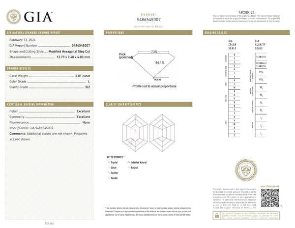 Robert Pelliccia Hexagon Diamond Engagement Ring