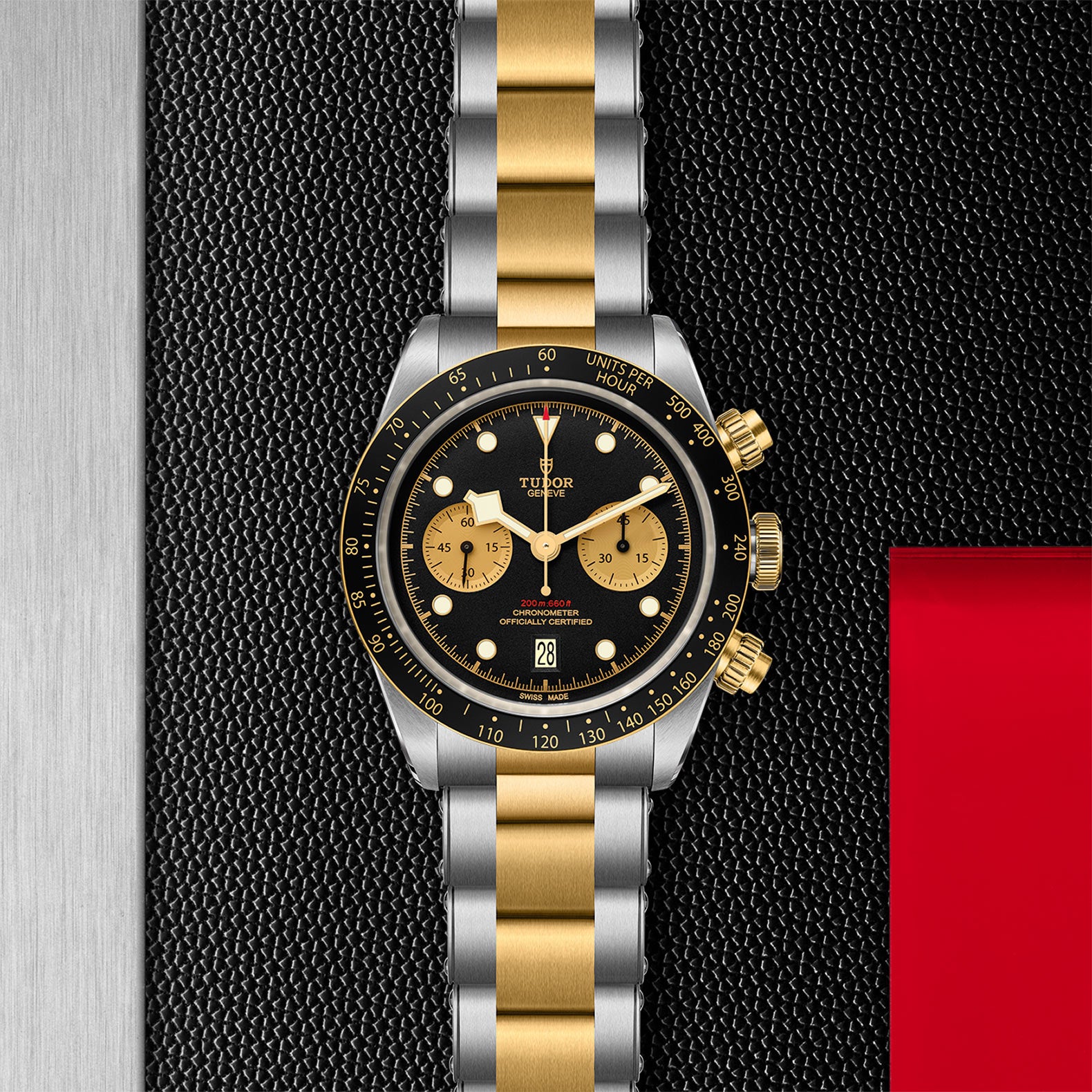 TUDOR Black Bay Chrono S&G with 41mm Steel Case and Steel And Yellow Gold Bracelet