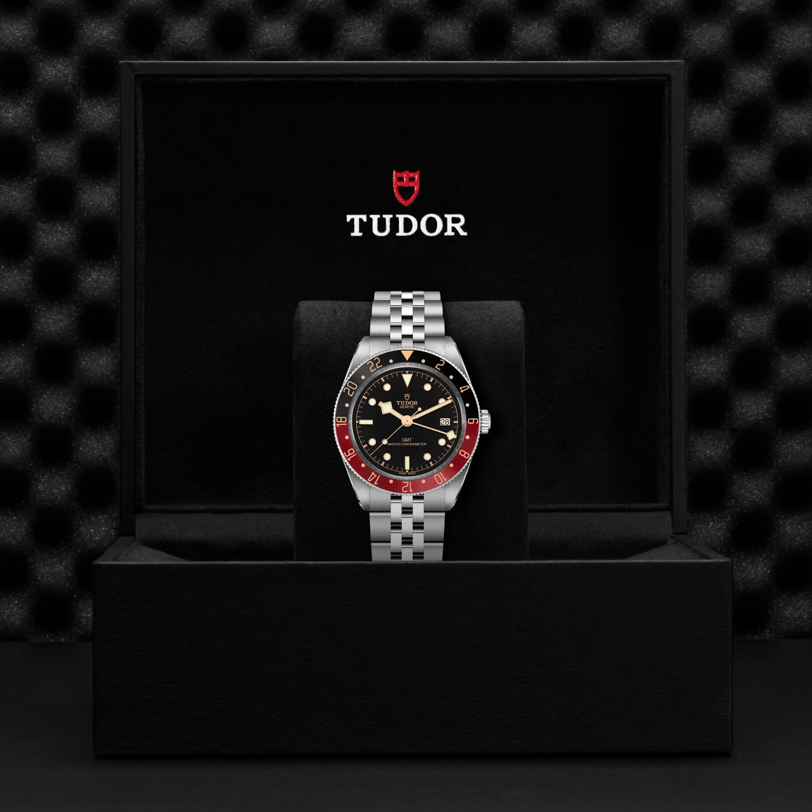 TUDOR Black Bay 58 GMT Black and Burgundy Bezel with Five Link Bracelet