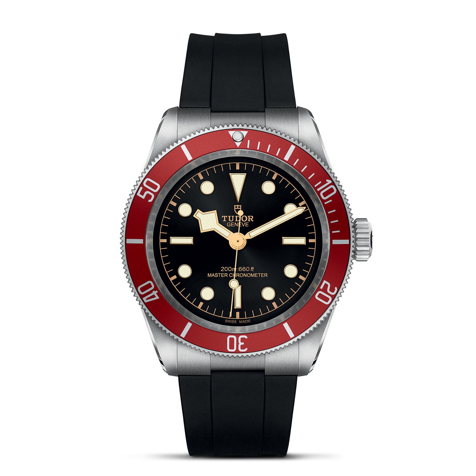TUDOR Black Bay with 41mm Steel Case and Black Rubber Strap