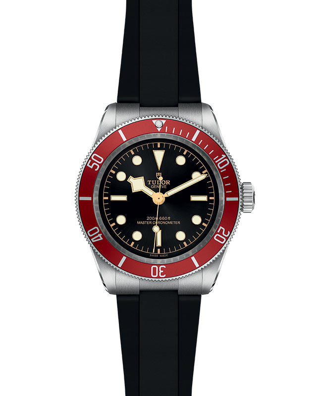 TUDOR Black Bay with 41mm Steel Case and Black Rubber Strap