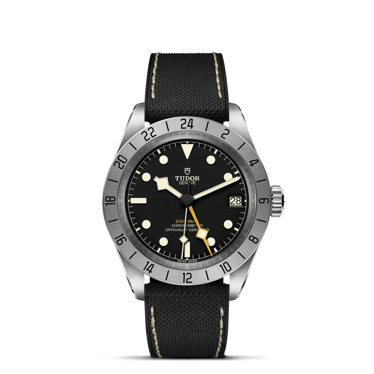 TUDOR Black Bay Pro with 39mm Steel Case and Hybrid Rubber And Leather Strap