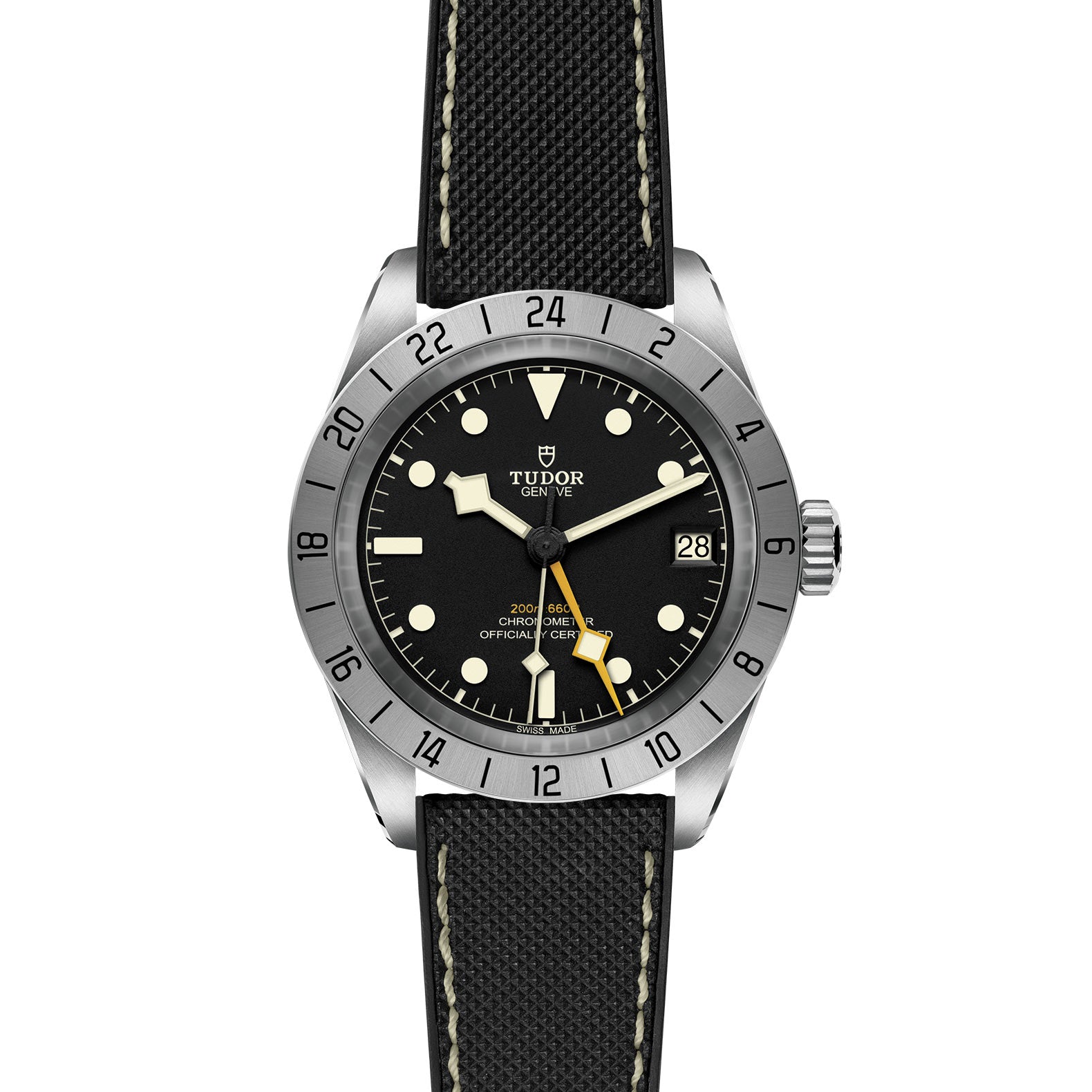 TUDOR Black Bay Pro with 39mm Steel Case and Hybrid Rubber And Leather Strap