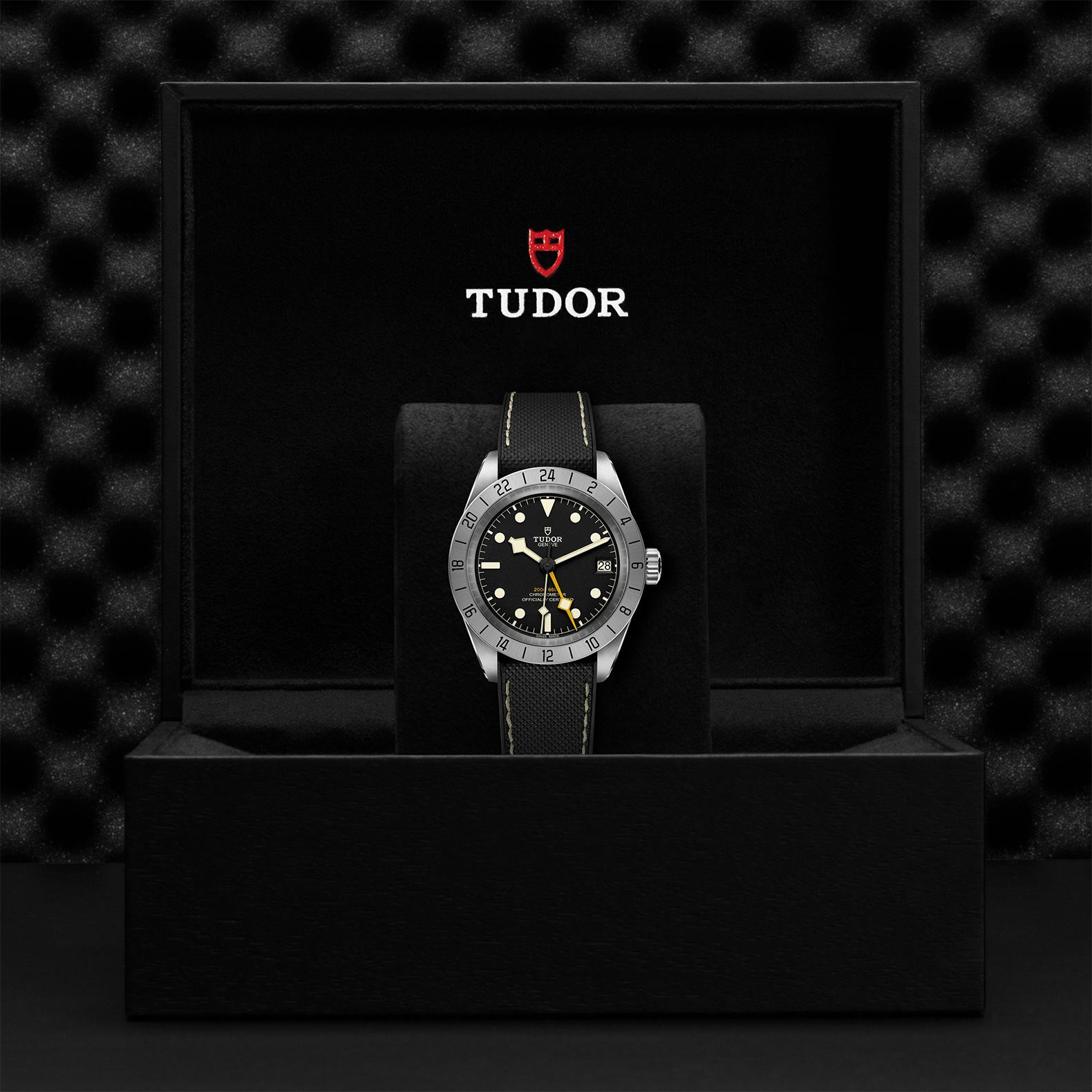TUDOR Black Bay Pro with 39mm Steel Case and Hybrid Rubber And Leather Strap